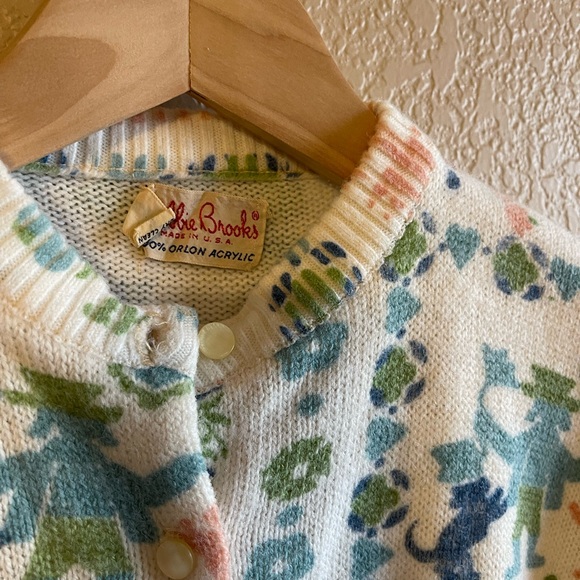 Vintage Bobbie Brooks Women’s Patterned Cardigan | XSmall or Small - Picture 2 of 16